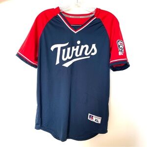 Russell Athletic Twins Kids Jersey - Red and Navy